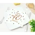 Happy Birthday 40 B&C White szalvéta 20 db-os 33x33 cm