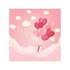 Szerelem Love Is In The Air Pink szalvéta 20 db-os 33x33 cm