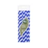 Kék Blue Stripes rugalmas papír szívószál 12 db-os