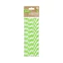 Zöld Green Stripes rugalmas papír szívószál 12 db-os