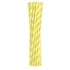 Sárga Yellow Stripes rugalmas papír szívószál 12 db-os