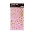 Rózsaszín B&C Gold Dots fólia asztalterítő 137x183 cm