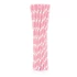 Rózsaszín Light Pink Polka Dots papír szívószál 24 db-os