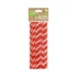 Piros Red Polka Dots papír szívószál 24 db-os