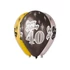 Happy Birthday 40 Metallic léggömb, lufi 6 db-os 12 inch (30 cm)