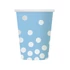 Pöttyös Silver Dots Blue papír pohár 6 db-os 270 ml
