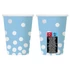 Pöttyös Silver Dots Blue papír pohár 6 db-os 270 ml