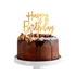 Happy Birthday Gold, Arany torta dekoráció 14 cm
