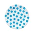 Pöttyös Sky Blue Polka Dot papírtányér 6 db-os 18 cm
