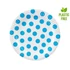 Pöttyös Sky Blue Polka Dot papírtányér 6 db-os 18 cm