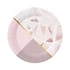 Rózsaszín Rose Chic papírtányér 6 db-os 18 cm