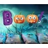 Halloween Boo papír felirat 150 cm