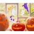 Halloween Boo zselés ablak matrica szett