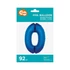Kék 0-ás B&C Blue szám fólia lufi 92 cm