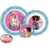 Barbie Stylish étkészlet, micro műanyag szett bögrével 265 ml