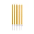 Arany Metallic Gold tortagyertya, gyertya szett 6 db-os