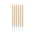 Arany Metallic Light Gold tortagyertya, gyertya szett 6 db-os