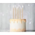 Arany Metallic Light Gold tortagyertya, gyertya szett 6 db-os