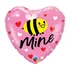 Szerelem Bee Mine fólia lufi 46 cm